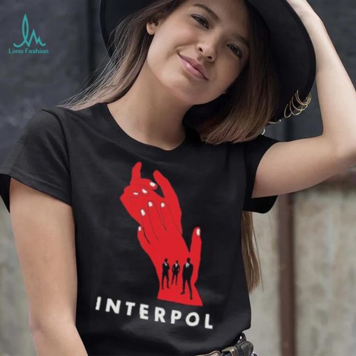 Interpol band hands red classic shirt