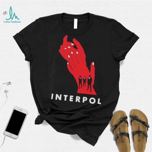 Interpol band hands red classic shirt