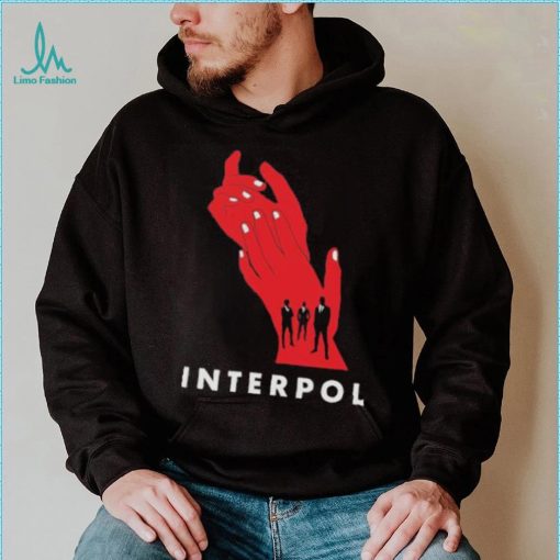 Interpol band hands red classic shirt