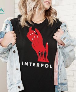 Interpol band hands red classic shirt