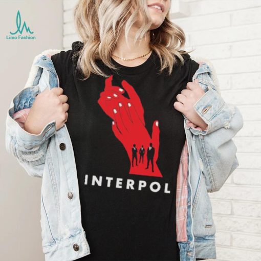 Interpol band hands red classic shirt