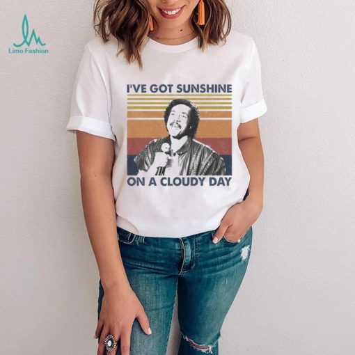 I’ve Got Sunshine On A Cloudy Day Retro Style Smokey Robinson Shirt