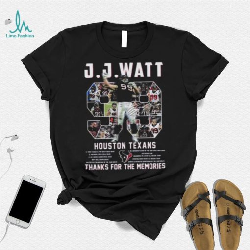 J.J. Watt No. 99 Houston Texas Signature J.J. Watt T Shirt