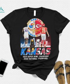 Kansas City Of Champions Kansas Jayhawks And Kansas Chiefs T Shirt