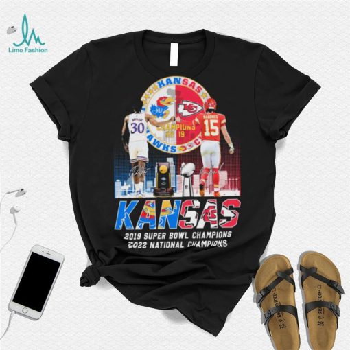 Kansas City Of Champions Kansas Jayhawks And Kansas Chiefs T Shirt