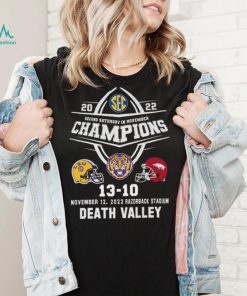 LSU Tigers 2022 Second Saturday In November Champions Death Valley Shirt