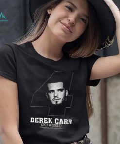 Las Vegas Raiders DC4 Derek Carr Thank You For Memories T Shirt