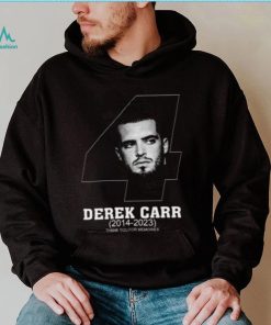 Las Vegas Raiders DC4 Derek Carr Thank You For Memories T Shirt