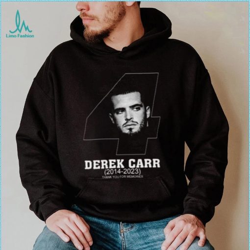 Las Vegas Raiders DC4 Derek Carr Thank You For Memories T Shirt