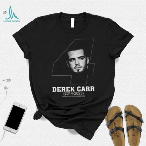 Las Vegas Raiders DC4 Derek Carr Thank You For Memories T Shirt