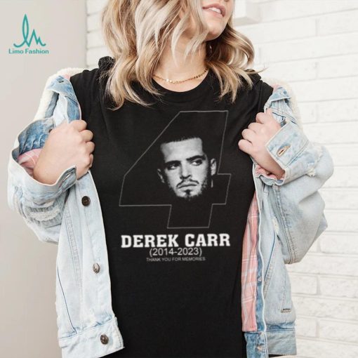 Las Vegas Raiders DC4 Derek Carr Thank You For Memories T Shirt