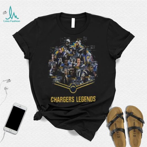 Los Angeles Chargers Legends Signatures T shirt