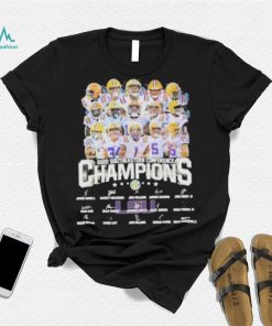 Lsu tigers team 2022 southeastern conference champions signatures shirt