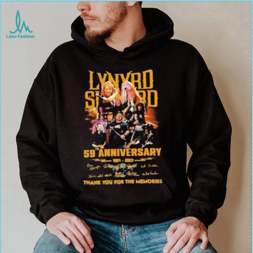 Lynyrd Skynyrd 59th Anniversary 1964 – 2023 Thank You For The Memories T Shirt