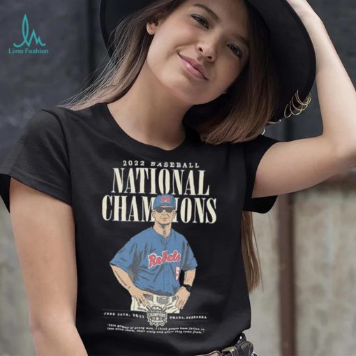 Mike Bianco Ole Miss Baseball National Championship Trophy T shirt
