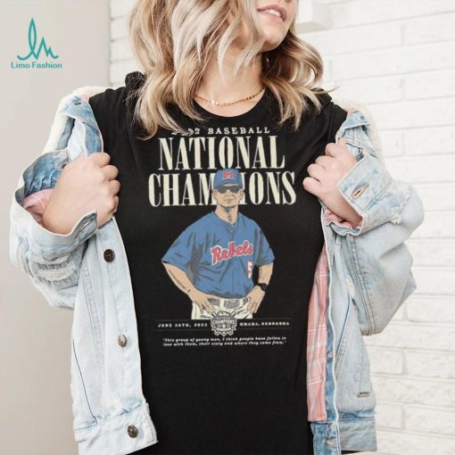 Mike Bianco Ole Miss Baseball National Championship Trophy T shirt