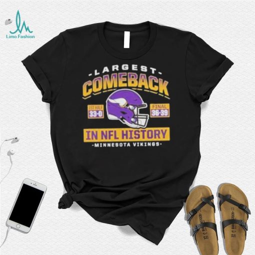 Minnesota vikings largest comeback shirt