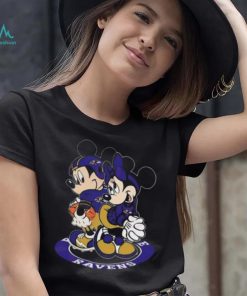 NFL Baltimore Ravens Mickey Mouse And Minnie Mouse Shirt