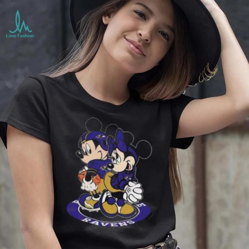 NFL Baltimore Ravens Mickey Mouse And Minnie Mouse Shirt