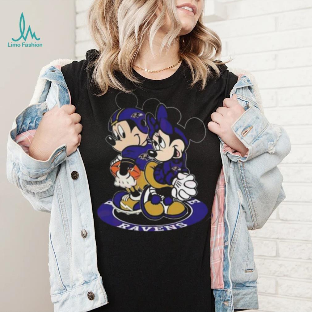 NFL Baltimore Ravens Mickey Mouse And Minnie Mouse Shirt Gift For