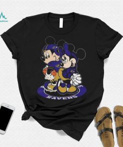 NFL Baltimore Ravens Mickey Mouse And Minnie Mouse Shirt