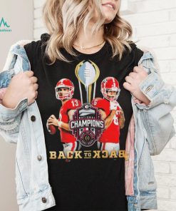 National Football Champions Back To Back 2021 2022 Georgia Bulldogs Shirt
