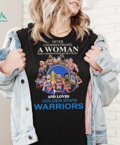 Never Underestima A Woman Who Understands Basketball And Loves Golden State Warriors Shirt