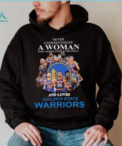 Never Underestima A Woman Who Understands Basketball And Loves Golden State Warriors Shirt