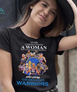 Never Underestima A Woman Who Understands Basketball And Loves Golden State Warriors Shirt