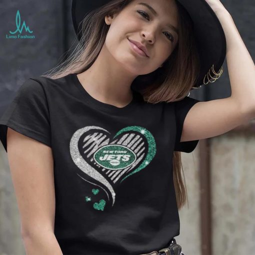 New York Jets Heart Diamond T shirt