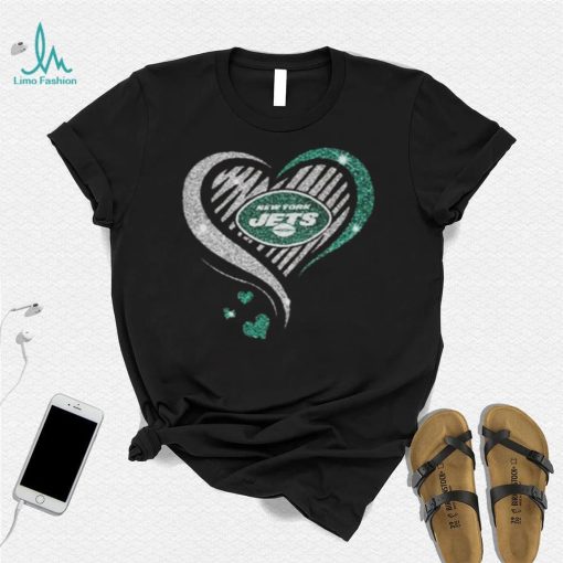 New York Jets Heart Diamond T shirt