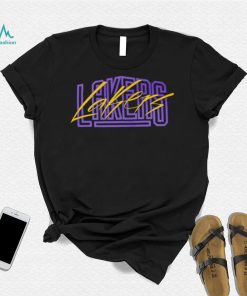 Nike Los Angeles Lakers Courtside Versus Flight MAX90 logo shirt