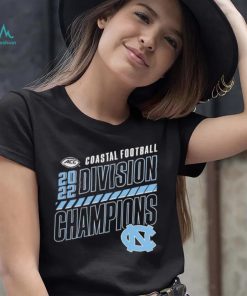 North Carolina Tar Heels 2022 ACC Coastal Division Football Champions Slanted Knockout T Shirt