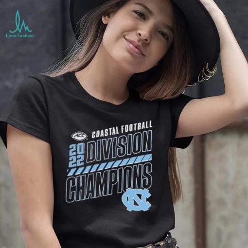 North Carolina Tar Heels 2022 ACC Coastal Division Football Champions Slanted Knockout T Shirt