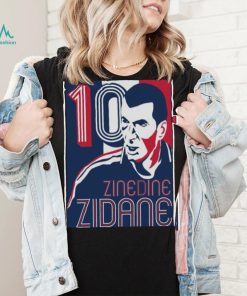 Number 10 Zinedine Zidane Football Player shirt