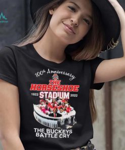 Official 100th Anniversary The Horseshoe 1922 Stadium 2022 The Buckeye Battle Cry Shirt