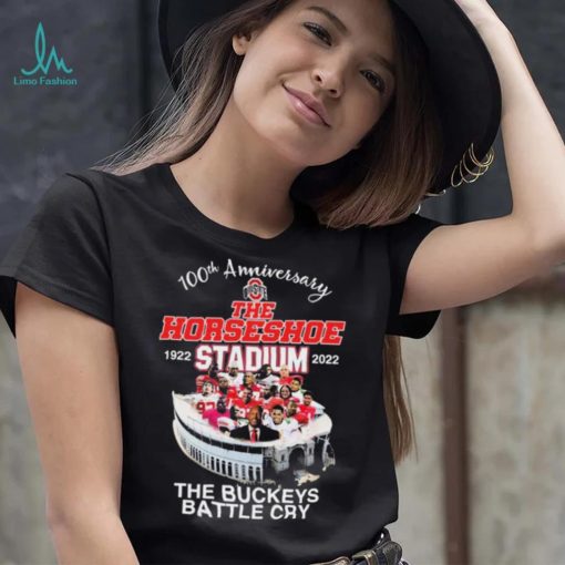 Official 100th Anniversary The Horseshoe 1922 Stadium 2022 The Buckeye Battle Cry Shirt