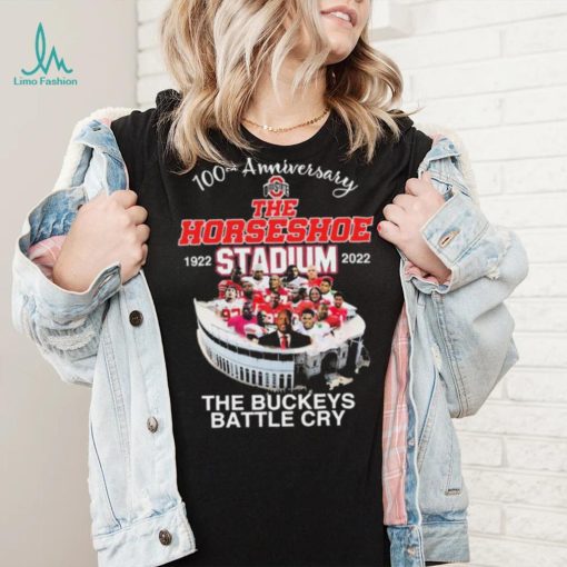 Official 100th Anniversary The Horseshoe 1922 Stadium 2022 The Buckeye Battle Cry Shirt