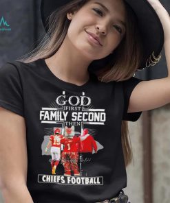 Official God First Family Second Then Chiefs Football Shirt