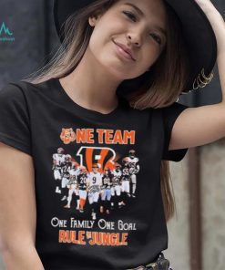 One Team One Family One Goal Rule The Jungle Cincinnati Bengals T Shirt