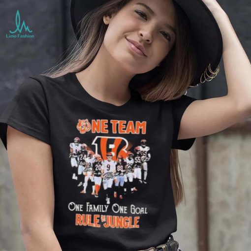 One Team One Family One Goal Rule The Jungle Cincinnati Bengals T Shirt