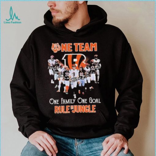 One Team One Family One Goal Rule The Jungle Cincinnati Bengals T Shirt