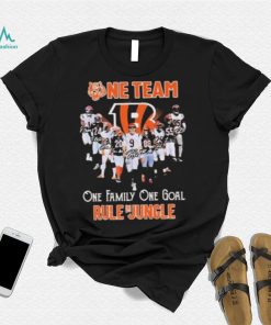 One Team One Family One Goal Rule The Jungle Cincinnati Bengals T Shirt