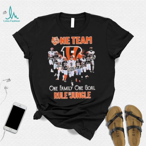 One Team One Family One Goal Rule The Jungle Cincinnati Bengals T Shirt