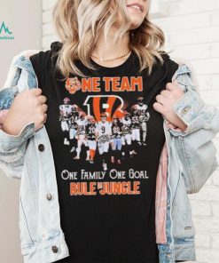 Ne Team One Family One Goal Rule The Jungle Cincinnati Bengals T Shirt