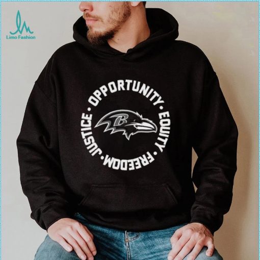 Opportunity Equity Freedom Justice Baltimore Football Shirt