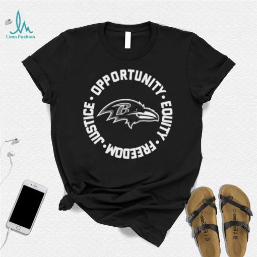 Opportunity Equity Freedom Justice Baltimore Football Shirt