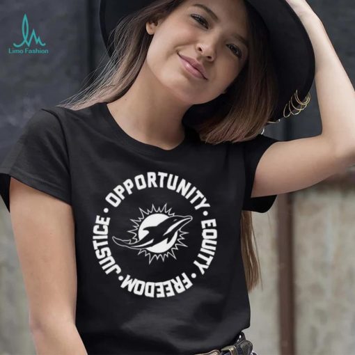 Opportunity Equity Freedom Justice Miami Football Shirt