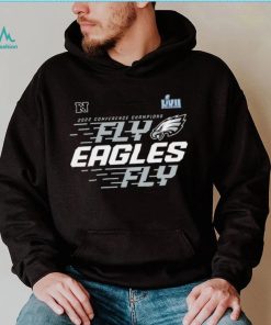 Philadelphia Eagles 2022 NFC Champions LVII Super Bowl team Slogan fly Eagles fly shirt