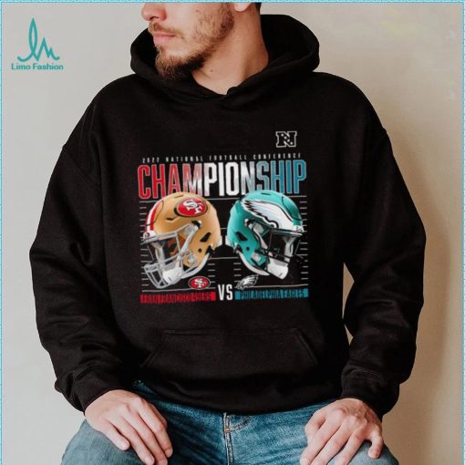 Philadelphia Eagles vs San Francisco 49ers 2022 NFC Championship High Definition helmet shirt